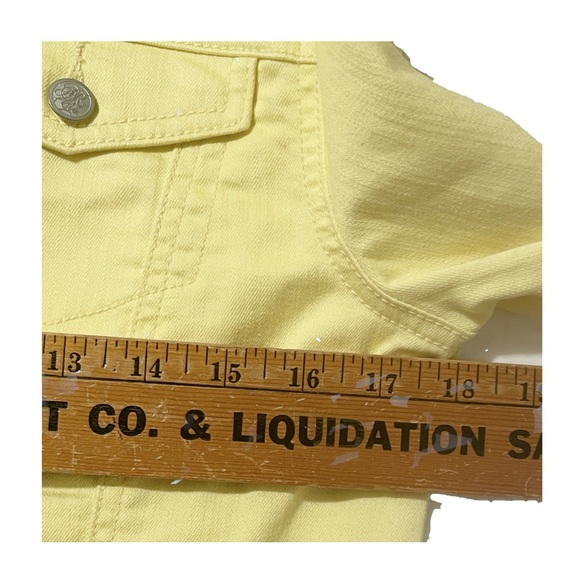 American Rag Jean Jacket, NWT Yellow M - Picture 9 of 9